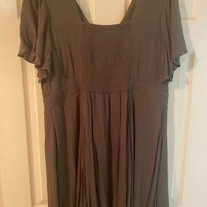 Olive/Army green summer dress. Torrid size 1x